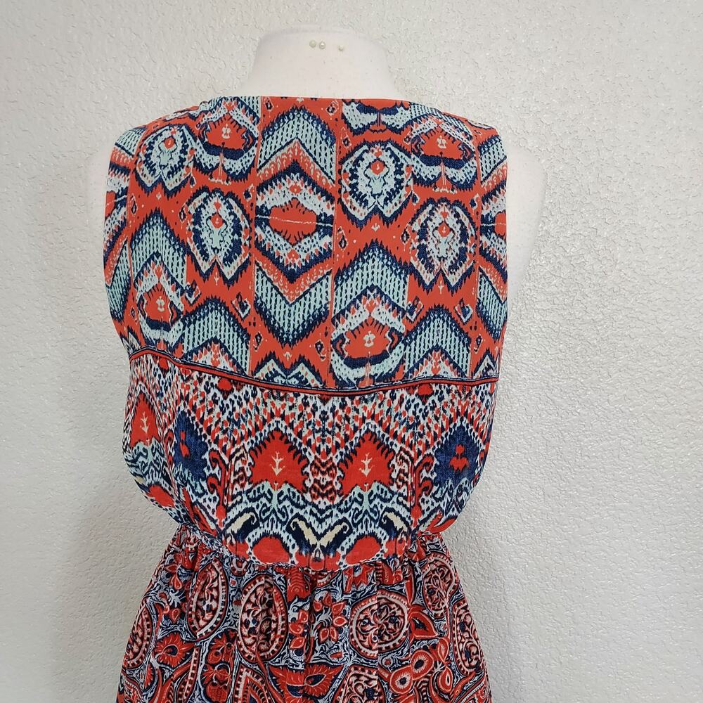 EnFocus Studio Orange Paisley Maxi Dress Size 10 - Picture 8 of 14